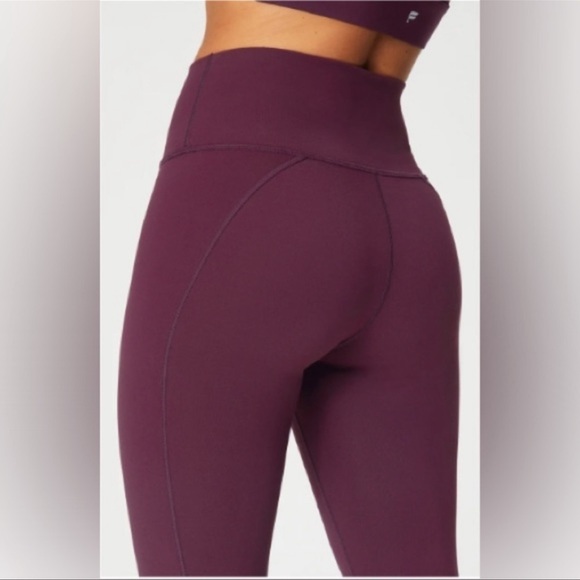 Fabletics Burgundy Wine Define PowerHold High-Waisted 7/8 Legging Sz Small - Picture 4 of 10